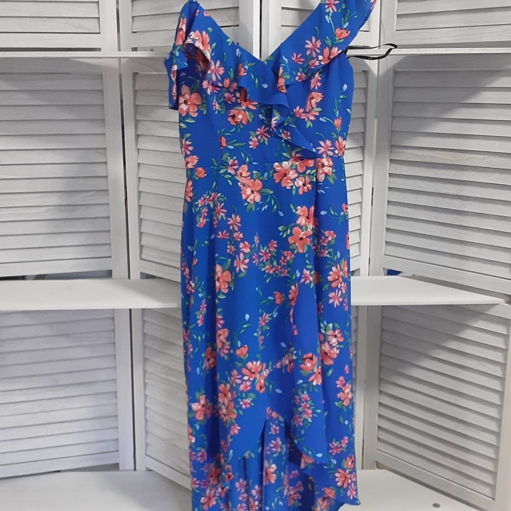 By & By Floral Blue Casual/ Formal Dress